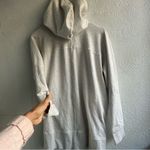 Athleta  Light Gray Fleece Jacket Photo 3