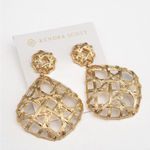 Kendra Scott Natalie Gold Statement Earrings in Gold Photo 2