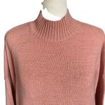 LC Lauren Conrad women's XXL pink long sleeve mock neck stretchy sweater sparkle Photo 4
