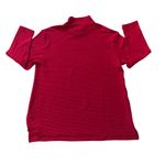 Lane Bryant Red Casual Long Sleeve Ribbed Top Mock Neck 3/4 Sleeves Women’s 14 Photo 5