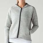 Lululemon City Bound Hoodie Heathered Space Dyed full zip jacket size 10 Photo 0