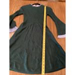 1901  green blue Long Sleeve Fit & Flare preppy Sweater mini Dress size small Photo 4