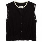 American Eagle AE Crew Neck Button-Up Sweater Vest NWT Large Photo 1