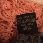 Angie  eyelet lace Ombré pink gray top coverup size M Photo 6