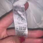 River Island White Sequin Wrap Dress Long Sleeve Velour Belt Mini Photo 8