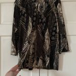 Chico's Chico’s Size‎ 2 Multi Print Classic Cardigan Dress Up or Down  Large 12/14 Photo 2