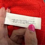 ZARA  Women's Asymmetric One Shoulder Midi Cable Knit Red/Orange Dress Medium Photo 6