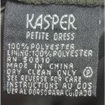 Kasper Petite Dress Suit Set Blazer Skirt Olive Green Business Career Size 10 Photo 5