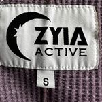 Zyia Active Dont Wake Me Thermal Henley Pajama Top Waffle Knit Purple Small Photo 3