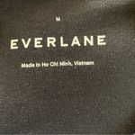 Everlane  Black Cotton Short Sleeve Dress M Minimalist Classic Everyday Photo 3