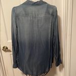 Old Navy 👀👀👀BOGOHO 👀👀👀Cato Ombre Blue Denim Wrap Blouse with Notched Collar—NWOT Photo 7