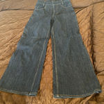 Derek Lam  wide flare leg dark denim jeans Photo 2