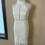 Bardot  NWT Lace Halter Midi‎ Dress Floral Occasion Party Cocktail Size 4 Photo 2