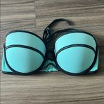 Victoria's Secret  Aqua and Black Bikini Top Photo 1