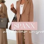 Spanx NWT  Blazer Ponte Perfect Asymmetric Tailored Blazer in Toffee Sz XL Photo 4