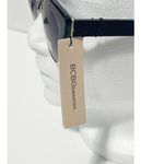 BCBGeneration  Chunky Retro Cat Eye Sunglasses Gray Lenses‎ Black Frame Gold Rim Photo 7