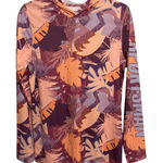 World Wide Sportsman Hoodie Womens XL Tropical 3D Cool Sublimated UPF 50 NWT Orange Photo 0
