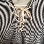 J.Crew Beach Cover up Poncho Blue Beige Stripes XS/S Photo 5