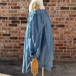Free People  Show Me Some Shoulder linen top in Chambray / S /Excellent condition Photo 3