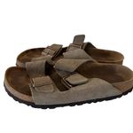 Birkenstock  Betula Arizona Sage Suede Leather Double Strap SIZE 39 Narrow Photo 3