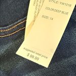 NWT Of luck Deep Blue Denim Jeans retail $99. Size 14. Super stretch! Photo 3