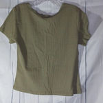 SO  juniors ribbed cropped v-neck lace trim shirt NWT Photo 3