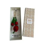 Haute Hippie Berry Woven Charm Purse Keychain NEW NIB Photo 3