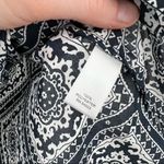 Banana Republic Paisley Printed‎ Career Blouse Top Shirt medium bandana print Black Photo 7