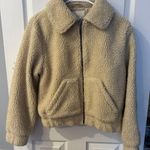 Aeropostale Women's Cream Sherpa Jacket Photo 1