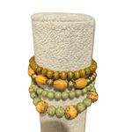 Boho Green Tree of Life Beacelet Set Photo 1