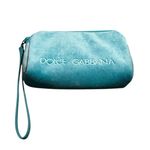 Dolce & Gabbana  Lt. Blue Velvet Clutch Wristlet Sunglasses Pouch Authentic Photo 1