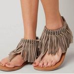 Not Rated 2/$30 mushroom fringe gladiator sandals size 9 Photo 0