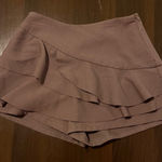 brown ruffle skirt Photo 0