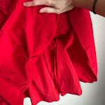 Chic Red Mini Dress with Puff Sleeves Photo 5