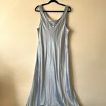 Reformation  Annabelle Silk maxi Dress Size 14 Horizon blue UB Photo 5