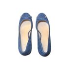 Tory Burch LAILA 50 Pumps Suede Grosgrain Royal Navy Blue Heels Shoes 9 Photo 5
