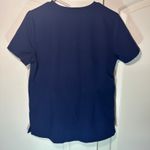 FIGS  Scrub Top Womens Small Navy Blue Casma Three-Pocket Technical Collection Photo 4