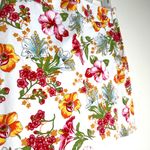 Rafaella  Floral Mini Skirt - Red, Yellow, Green Photo 1