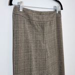 Rafaella Brown Plaid Dress Pants Size 6 Petite Brown and Green Plaid Trousers Photo 2