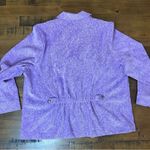 C.J. Banks Corduroy Jacket Size 2X Lavender With swirl Pattern. Purple Photo 9