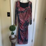 SheIn Elegant Women's Red and Black Dress Photo 2