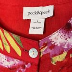 Peck & Peck  Vintage 100% linen tropical blazer size S Photo 4