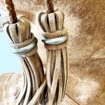 UGG  Chestnut Plumdale Tassel Sheepskin Tall Boot Side Zip Women 10 ~ SN 1894 Photo 8