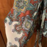 YA Los Angeles Paisley Cold Shoulder Blouse Photo 5