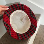 Gucci Wool Houndstooth Bucket Hat in Red Photo 3