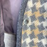 Vintage 60s 70s Patty Woodard Wool houndstooth Plaid Long mod Vest womens 10 S M Gray Size M Photo 5