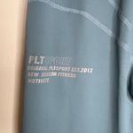 PLTSport Steel Blue Stitch Detail Gym Leggings Activewear Womens Size 6 Photo 2
