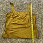 Victoria's Secret  gold silk sleeveless tank top size P Photo 7