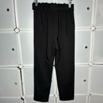 Grace Karin  Black Cropped Paper Bag Waist Pants with Pockets Size Medium Photo 4