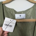 Socialite  Bias Cut Long Sleeve Midi Dress in Loden Green Nwt Sz M Photo 3